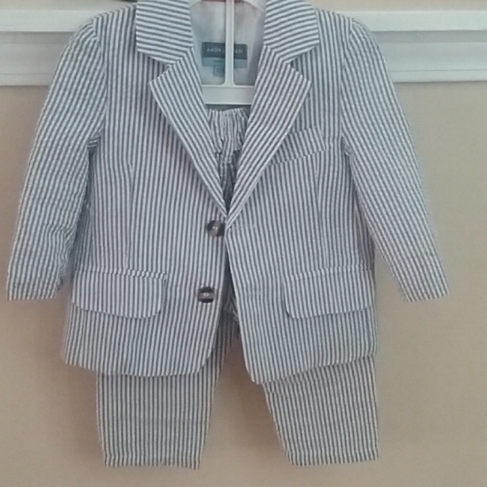 Seersucker suit Baby Boy 12-18 month